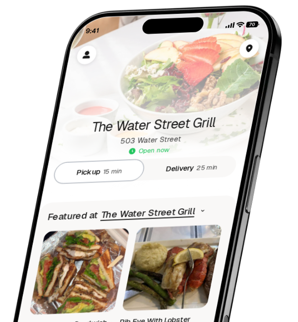The Water Street Grill app preview